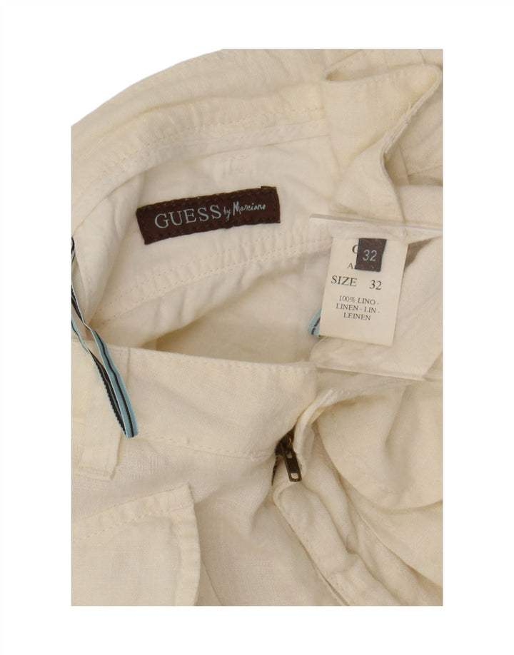 Damskie spodnie capri Guess By Marciano W32 L20 w kolorze złamanej bieli