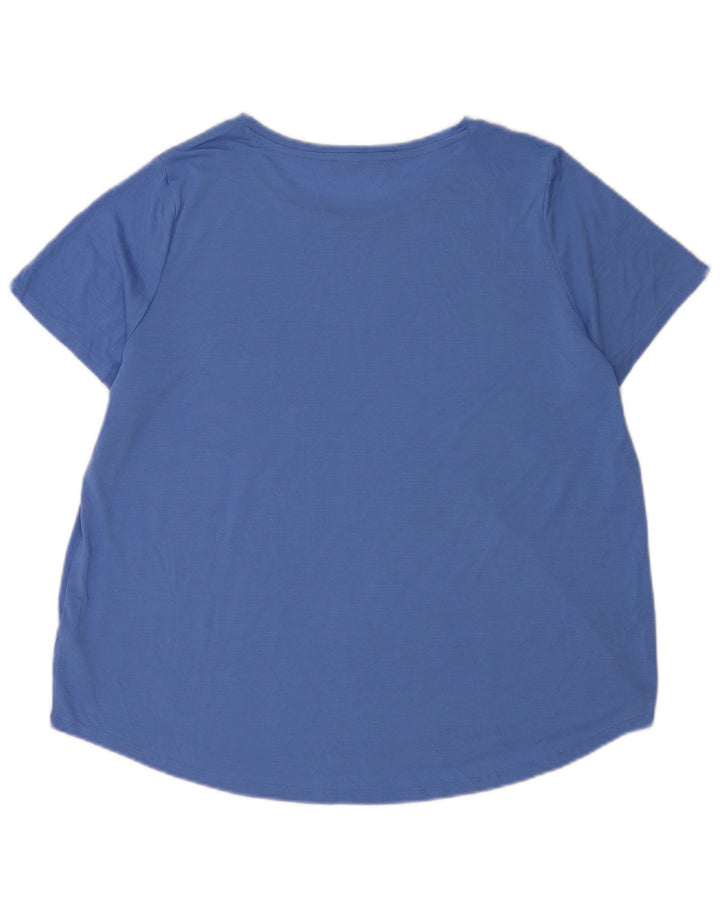 T-shirt damski Marks & Spencer Top UK 20 2XL Niebieski poliester