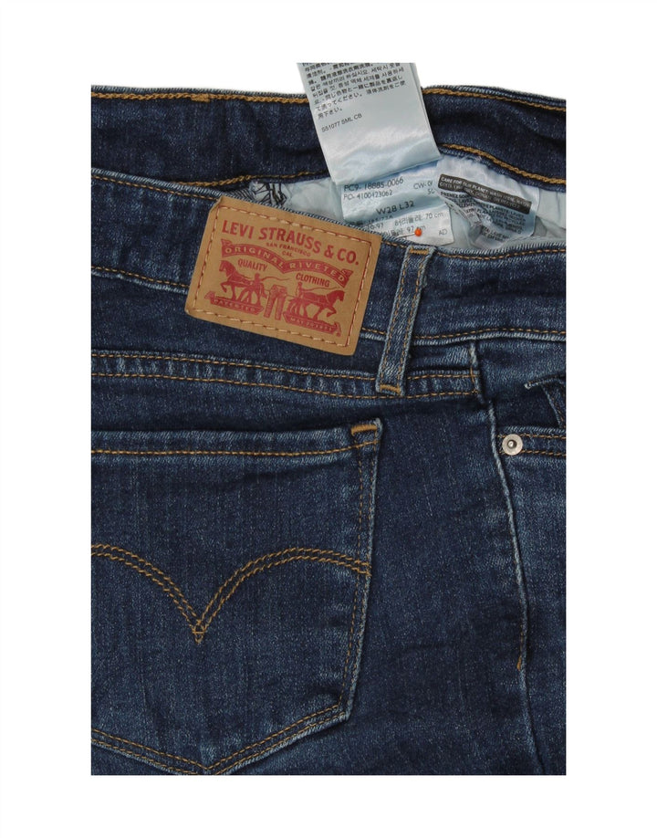 Damskie dżinsy Levi's 715 Bootcut W28 L32 Granatowa bawełna