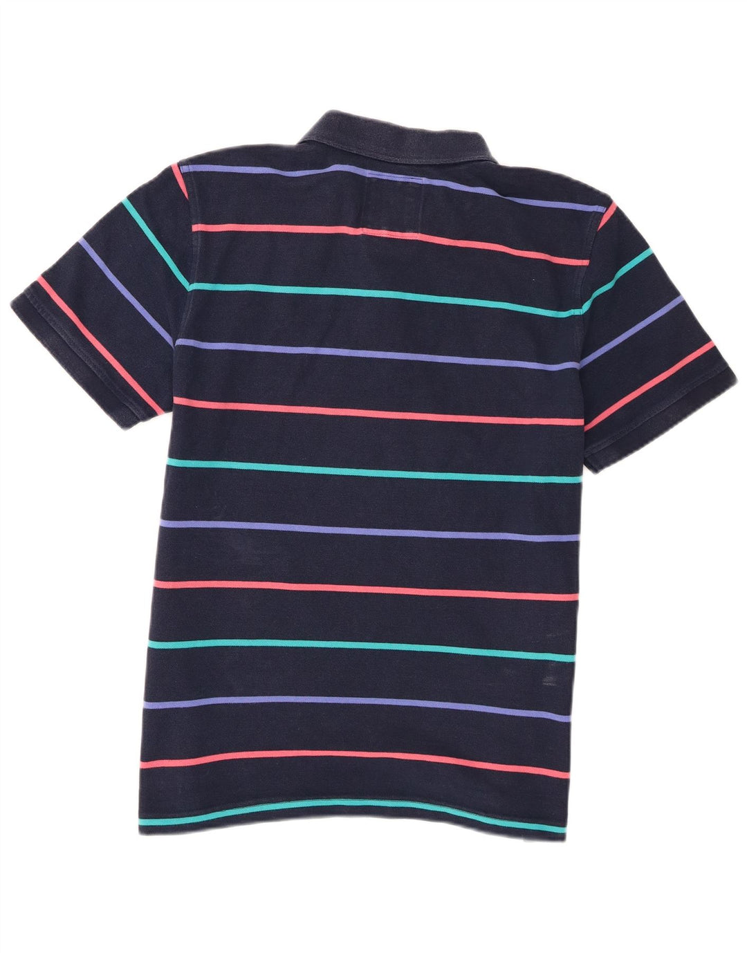 Crew Clothing Męska koszulka polo Średnio granatowa, bawełniana w paski