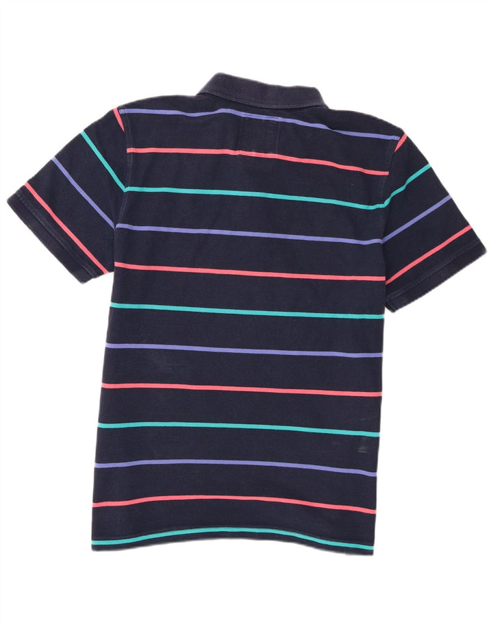 Crew Clothing Męska koszulka polo Średnio granatowa, bawełniana w paski