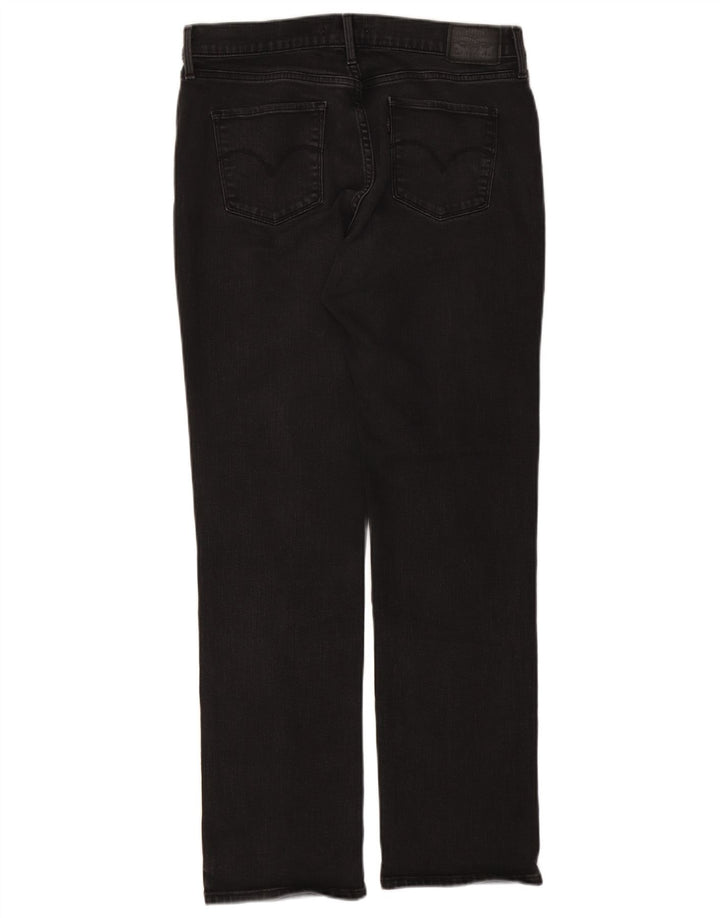 Damskie proste dżinsy Levi's W31 L32 Czarna bawełna