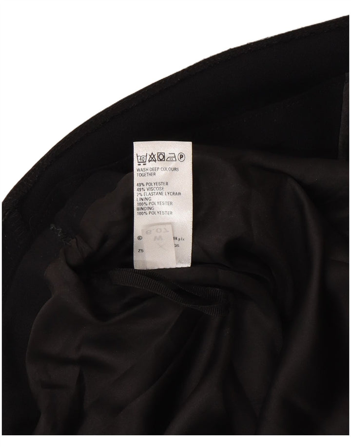 Marks & Spencer Damska spódnica w kształcie litery A UK 14 Medium W30 Czarny poliester