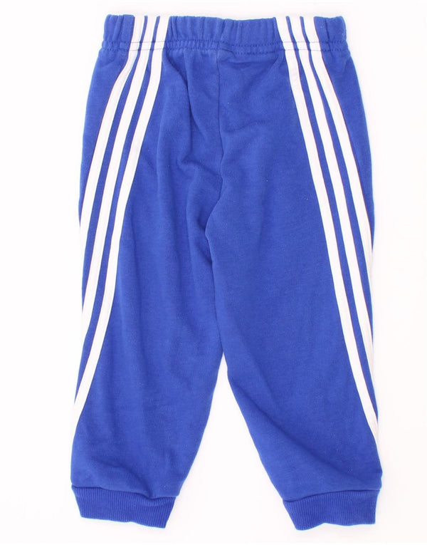 Spodnie dresowe Adidas Baby Boys Joggers 9-12 miesięcy, niebieska bawełna