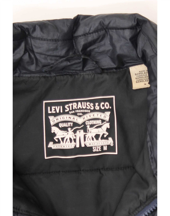 Męska ocieplana kurtka Levi's UK 38, średni granatowy poliester