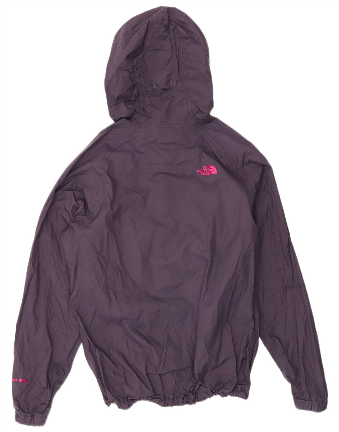 Damska kurtka przeciwdeszczowa z kapturem The North Face UK 14, nylon w kolorze średniofioletowym