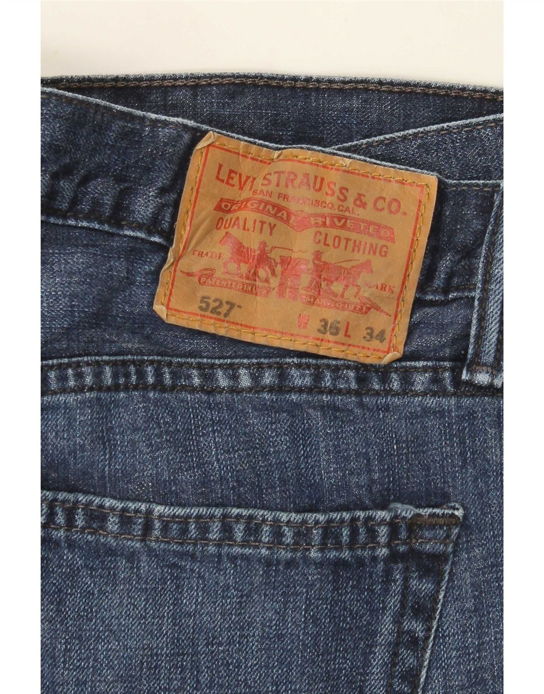 Damskie jeansy Levi's 527 Bootcut W36 L34 Niebieskie