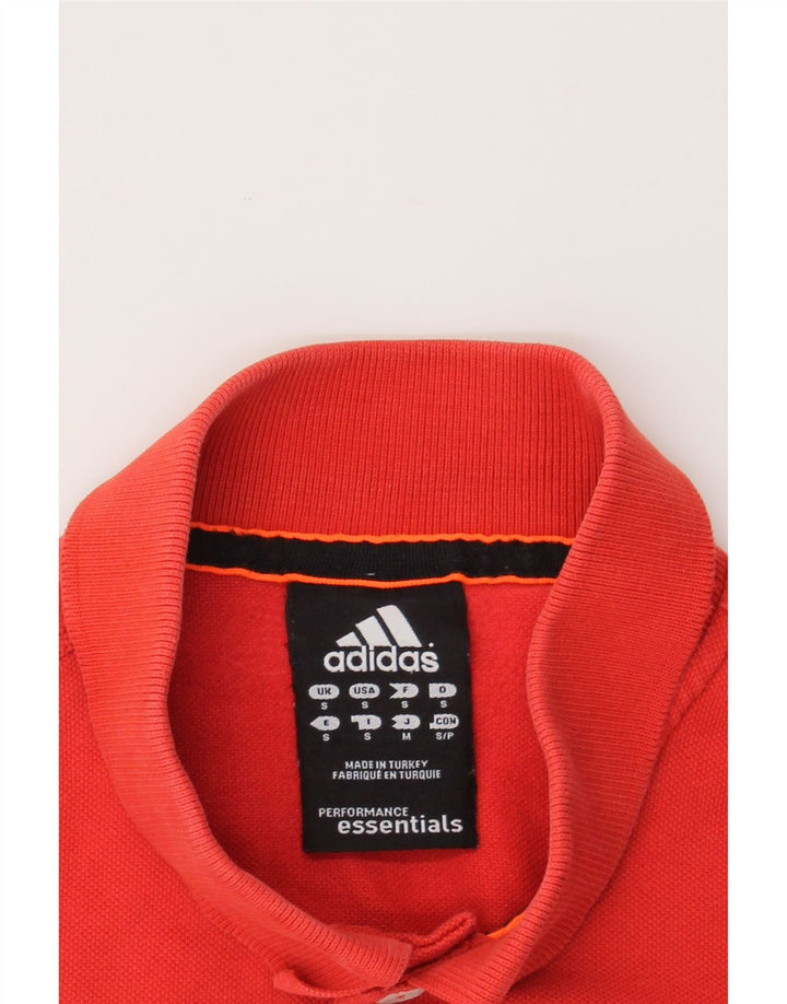 ADIDAS Mens Polo Shirt Small Red Cotton Vintage Adidas and Second-Hand Adidas from Messina Hembry 