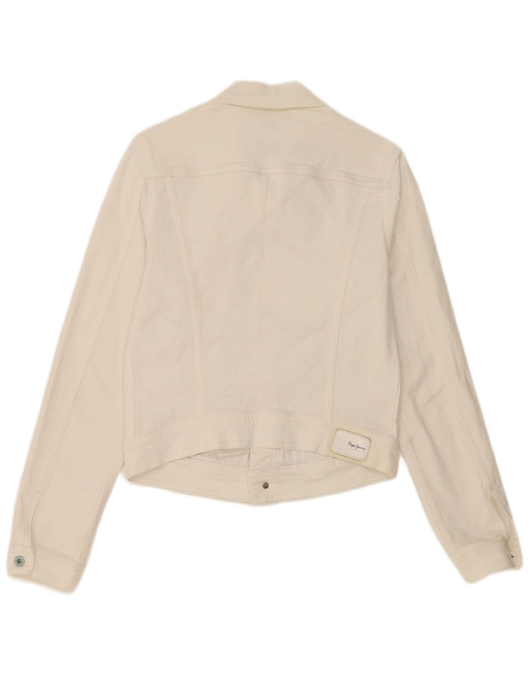 Damska kurtka jeansowa PEPE Jeans Crop UK 10, mała, biała