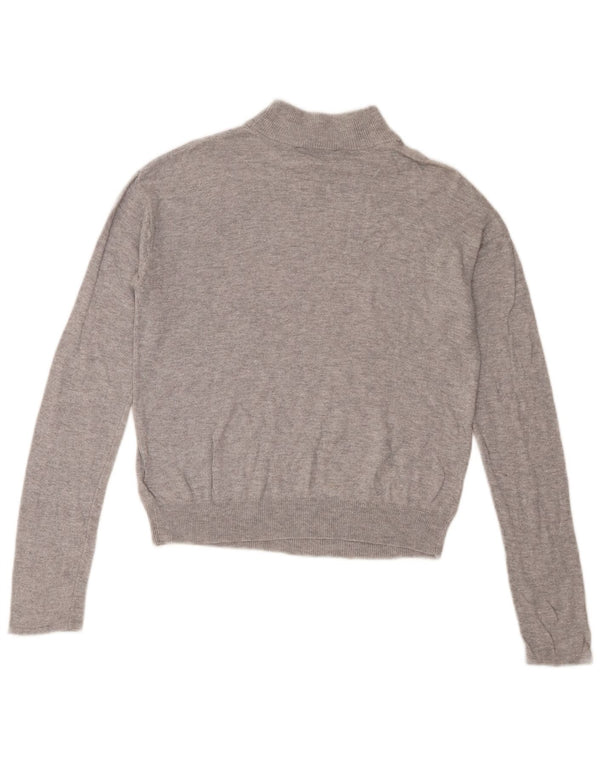 Damski sweter z golfem Juicy Couture UK 10 Small Grey