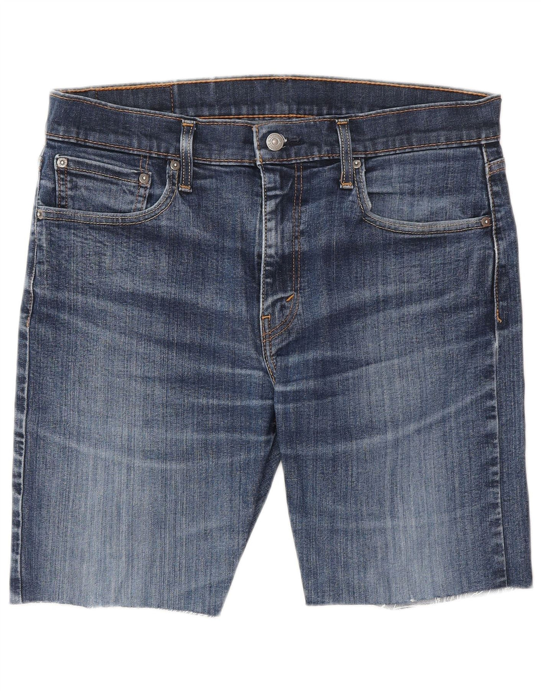 Męskie spodenki jeansowe LEVI'S 502 W33 Średnioniebieskie, bawełniane
