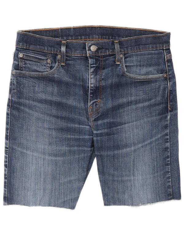 Męskie spodenki jeansowe LEVI'S 502 W33 Średnioniebieskie, bawełniane