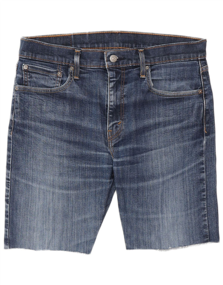 Męskie spodenki jeansowe LEVI'S 502 W33 Średnioniebieskie, bawełniane