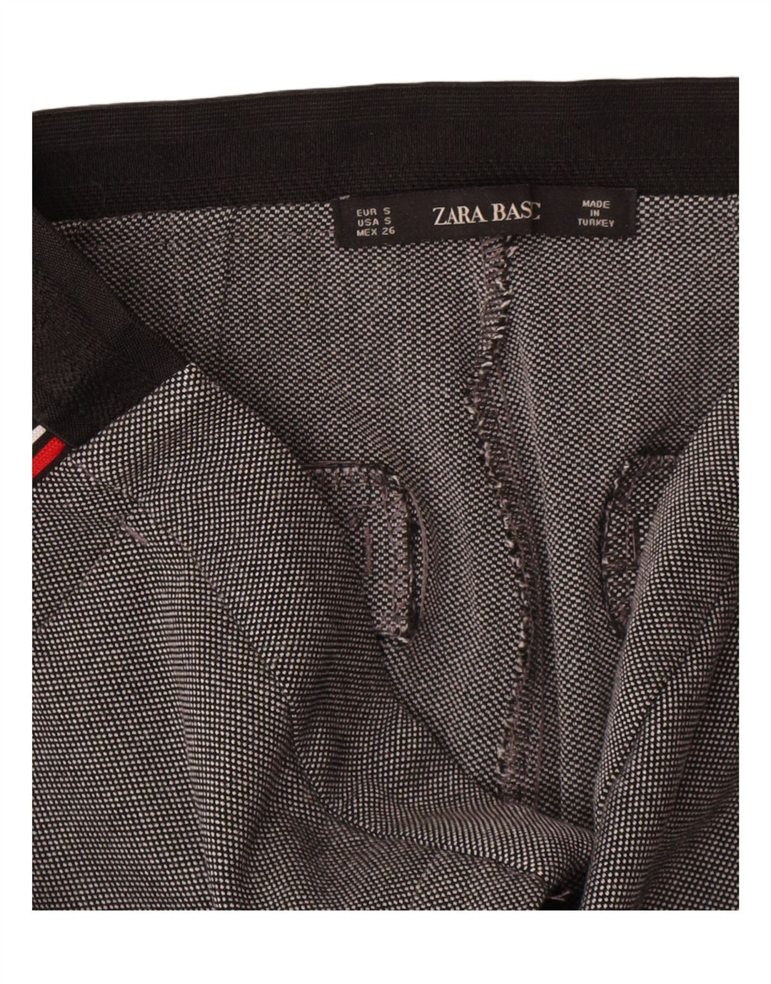 Spodnie damskie Zara Slim Chino, małe W27 L27, szare w cętki