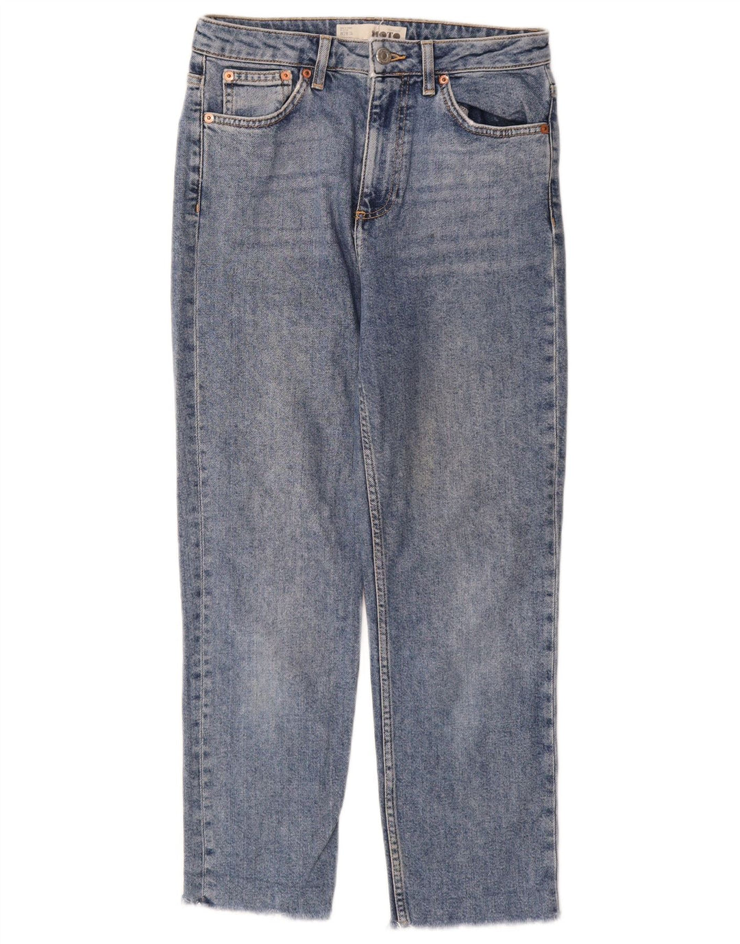 Damskie krótkie jeansy Topshop W28 L25 Niebieskie, bawełniane