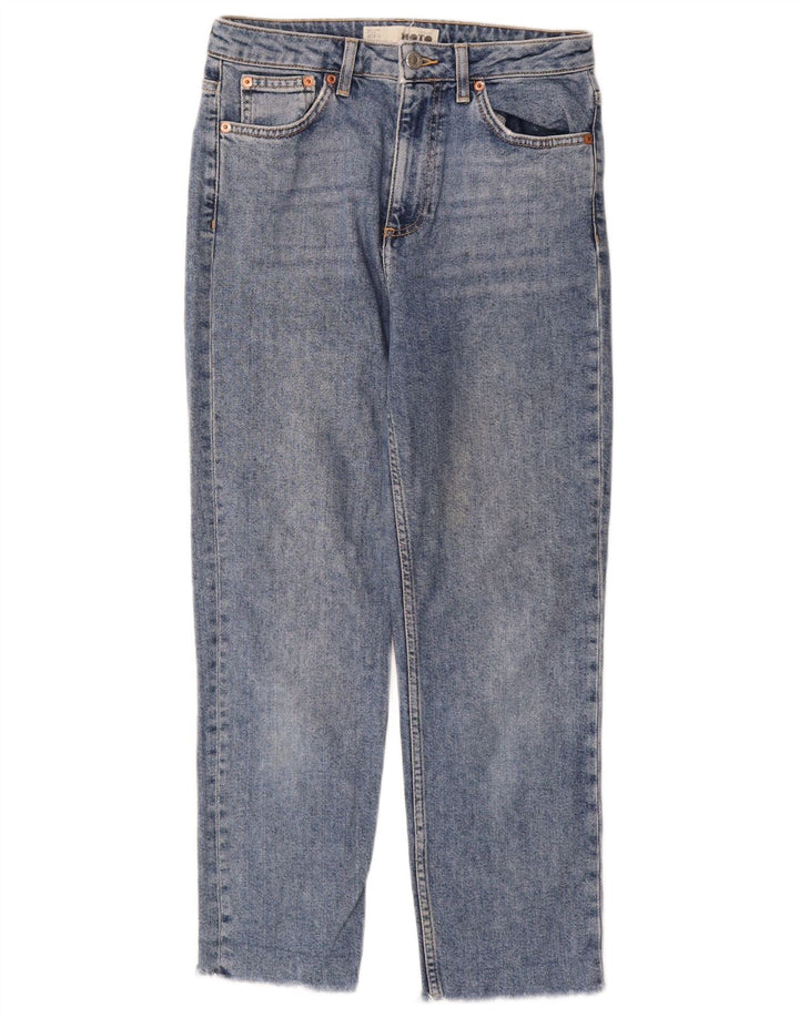 Damskie krótkie jeansy Topshop W28 L25 Niebieskie, bawełniane