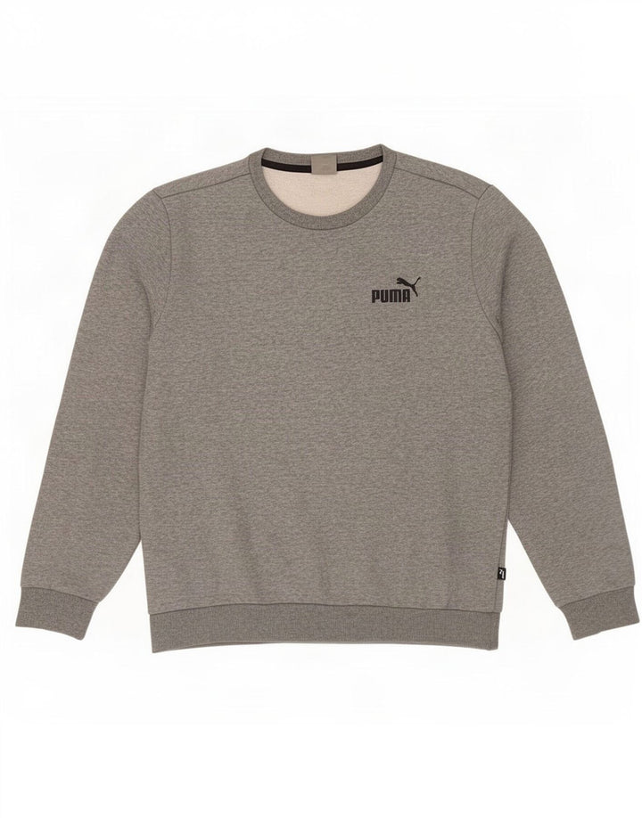 Męska bluza Puma Sweter Średnioszary, bawełniany nakrapiany