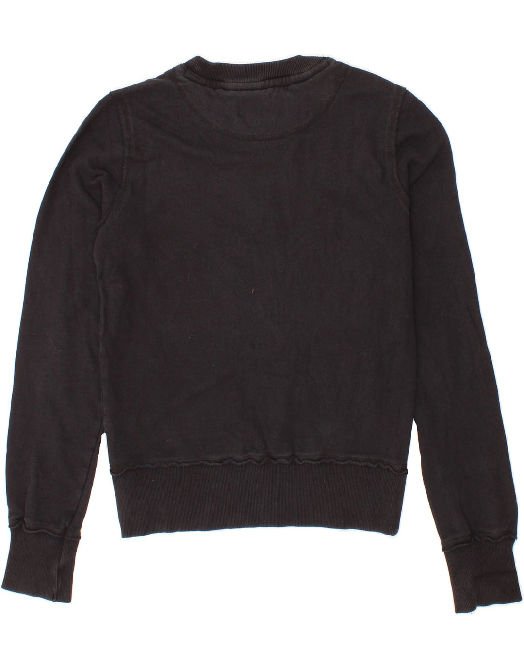 FILA Womens Graphic Sweatshirt Jumper UK 14 Large Black Cotton Vintage Fila and Second-Hand Fila from Messina Hembry 