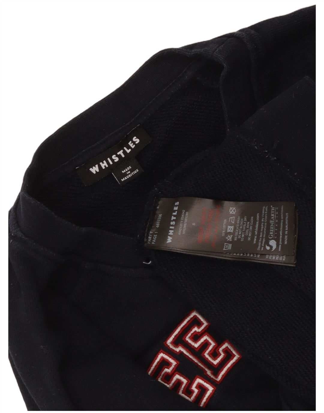 Damska bluza z kapturem WHISTLE Weekend Graphic, UK 10, mała, granatowa