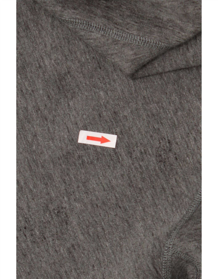 Męski sweter z kapturem i zamkiem błyskawicznym Nike, duży, szary, bawełniany w cętki