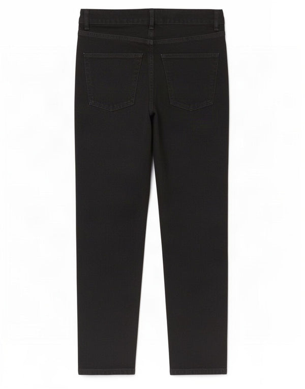 Damskie jeansy z wysokim stanem Topshop Mom W28 L27 Czarne bawełniane