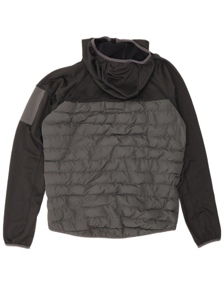 Męska ocieplana kurtka z kapturem BERGHAUS UK 38, poliester w kolorze średnioszarym