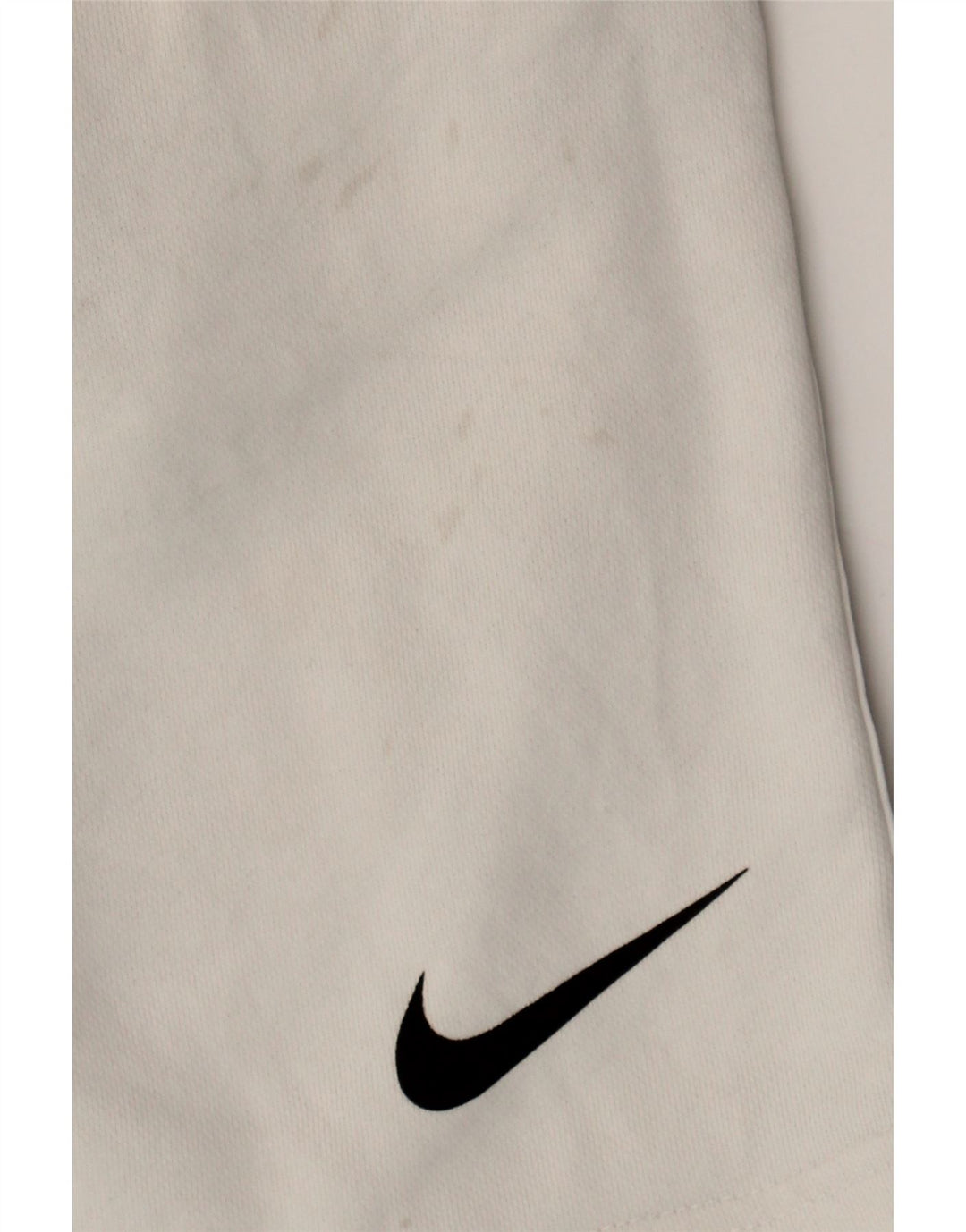 NIKE Mens Graphic Sport Shorts Small White Cotton Vintage Nike and Second-Hand Nike from Messina Hembry 