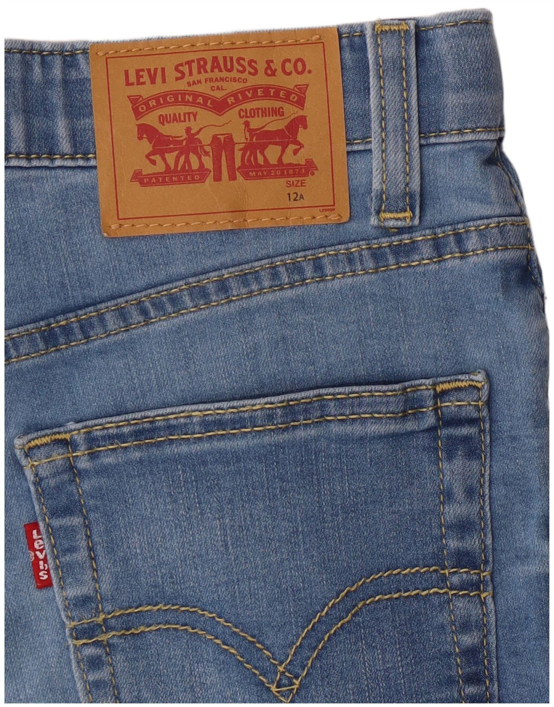 Szorty jeansowe chłopięce Levi's 11-12 lat W26 niebieskie