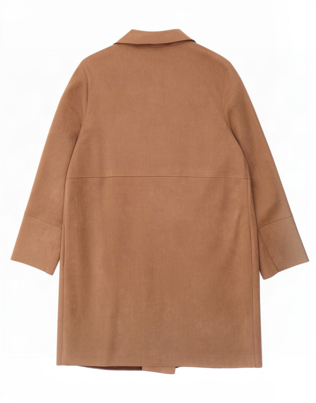 Otwarty płaszcz damski Zara UK 18 XL, brązowy poliester