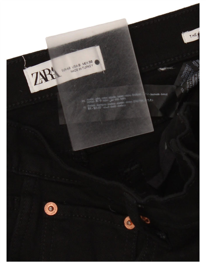 Dżinsy damskie Zara EU 40 Medium W30 L32 Czarna bawełna