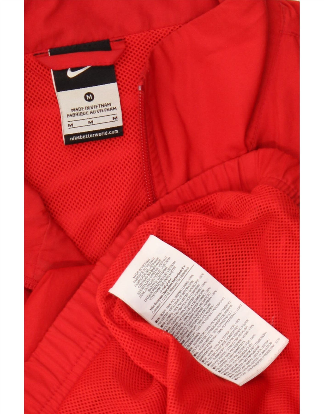 Męska kurtka dresowa Nike, poliester w kolorze średniej czerwieni