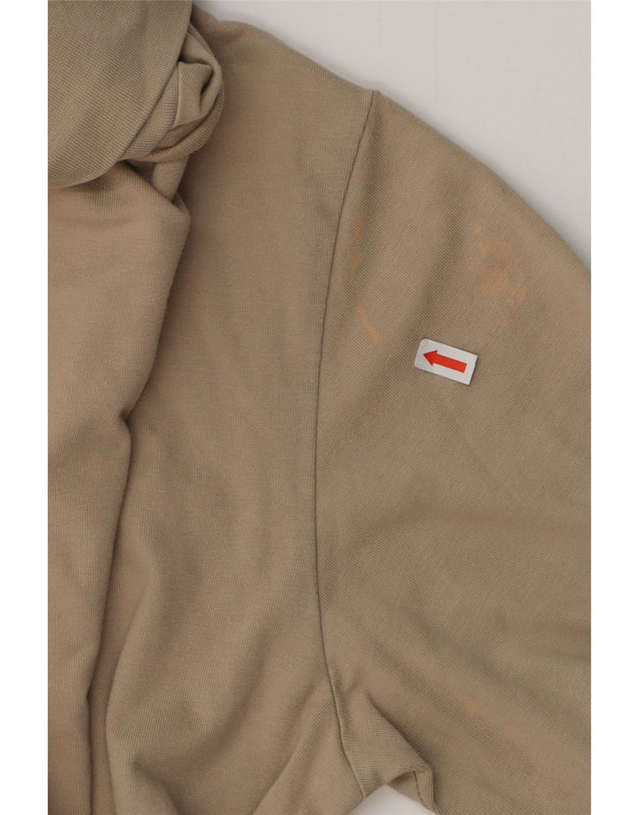 Męska koszulka NIKE z długim rękawem, UK 39/41, średnio beżowa, bawełniana