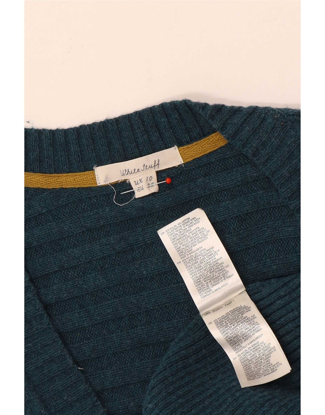 Damski sweter rozpinany White Stuff UK 10, mały, zielony nylon