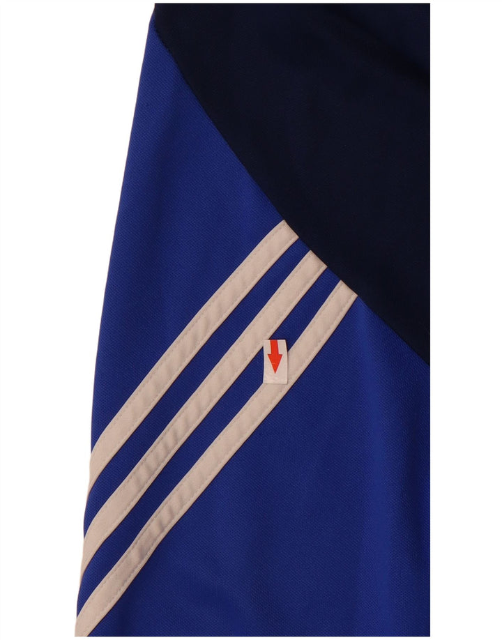 Adidas Męskie Climalite Pullover Dres Top Średni Niebieski Colorblock