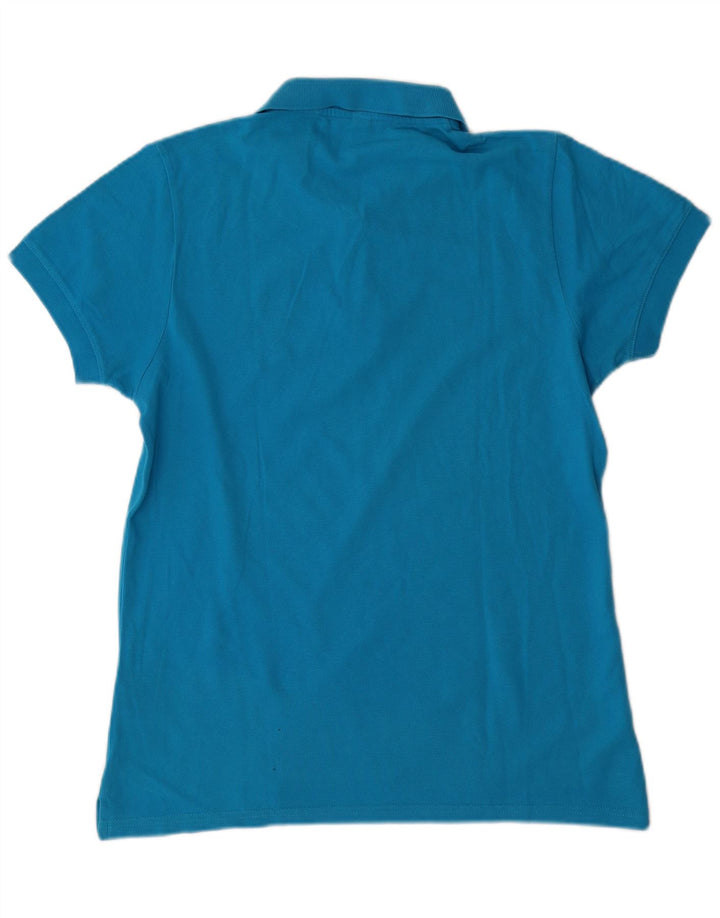 Męska koszulka polo MOSCHINO, mała, niebieska, bawełniana