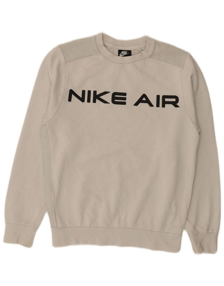 Męska bluza z grafiką Nike, sweter XS, biała bawełna