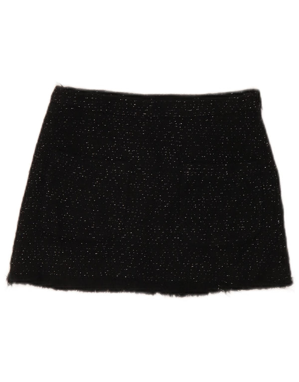 Spódnica mini Zara dziewczęca 9-10 lat W24 czarna bawełna