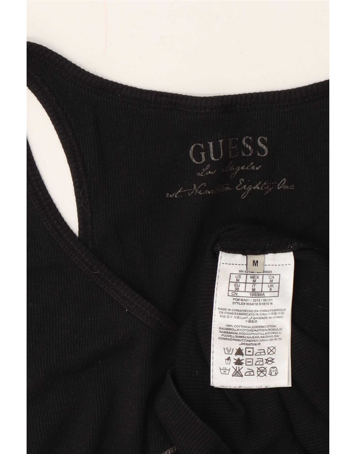 Damska kamizelka Guess z grafiką, UK 8, mała, czarna, bawełniana