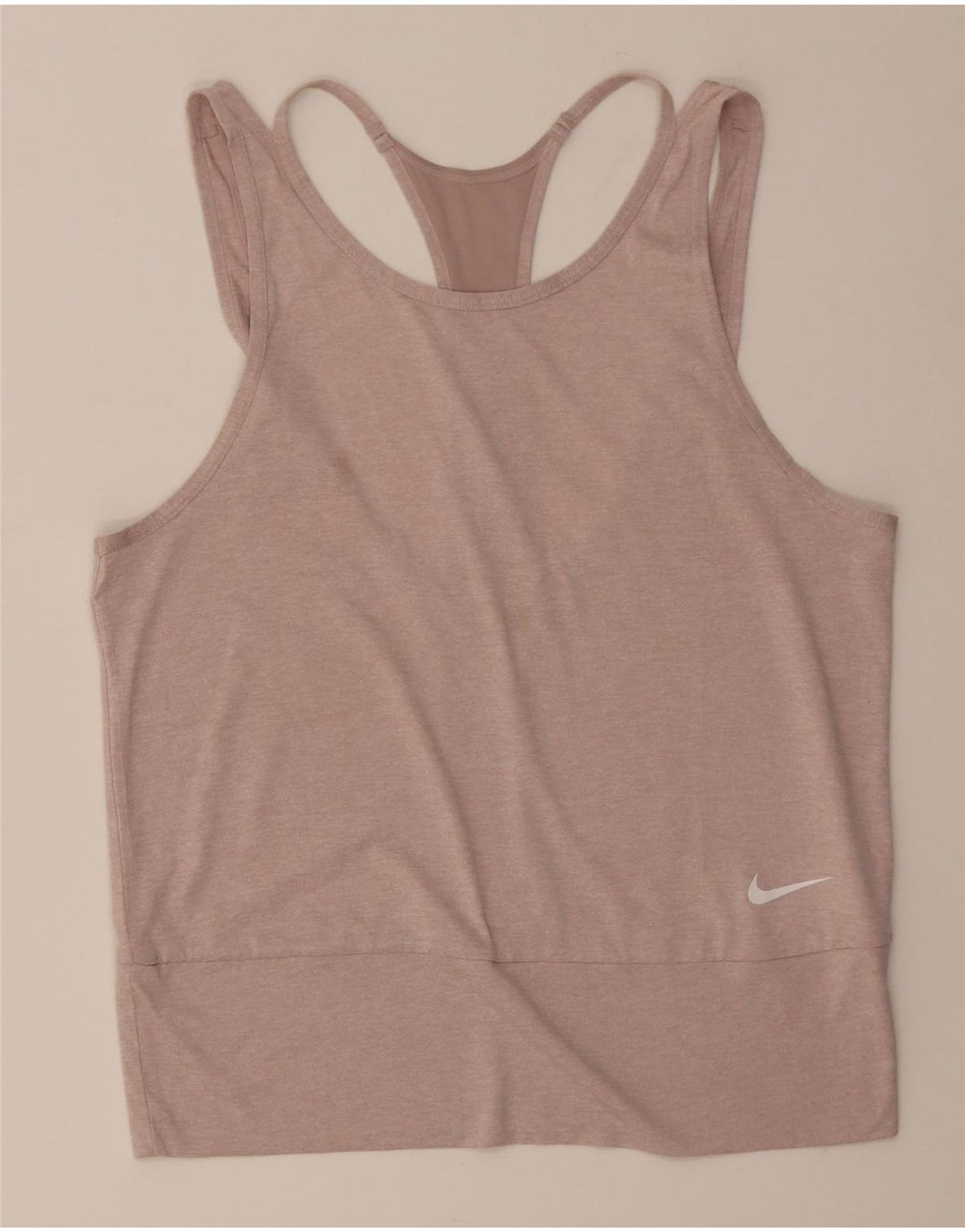 Damska koszulka z kamizelką Nike Dri Fit UK 12, średni różowy poliester
