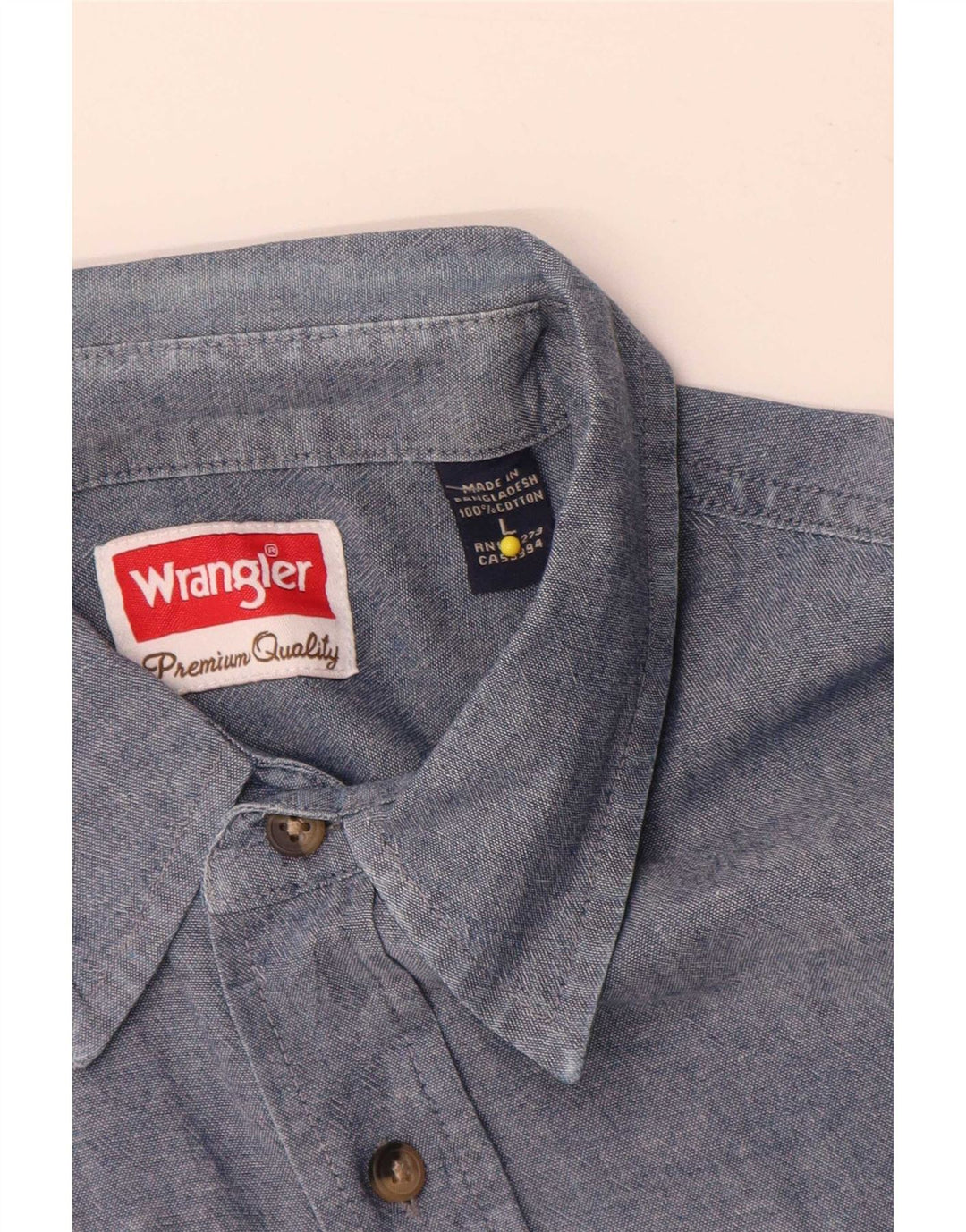 Koszula męska z krótkim rękawem Wrangler, duża, granatowa, bawełniana