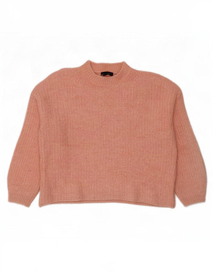 Marks & Spencer Damski sweter z golfem, UK 14, średni róż