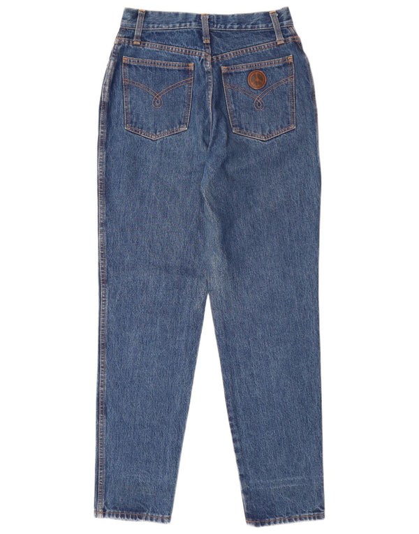 Damskie jeansy Moschino Tapered W28 L30 Niebieskie