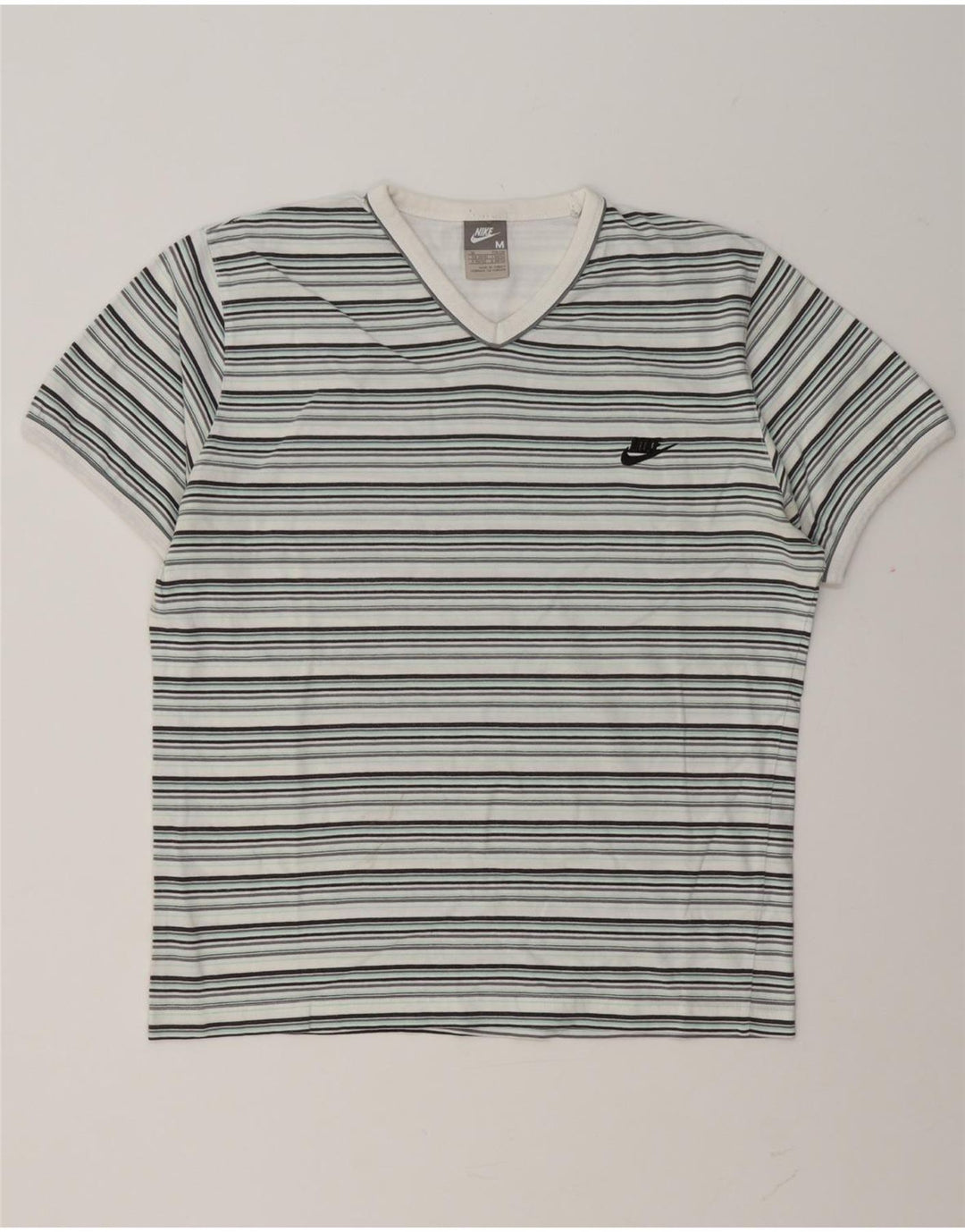 T-shirt męski Nike, średni, wielokolorowe paski
