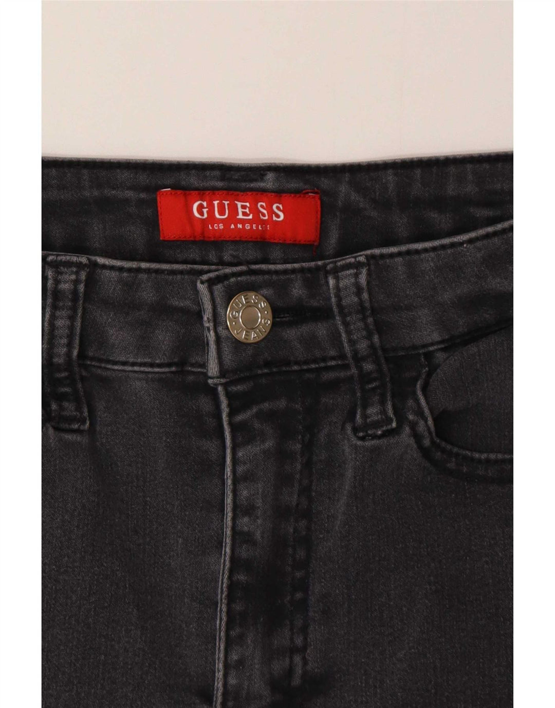 Guess Damskie jeansy Skinny W28 L25 Szare bawełniane