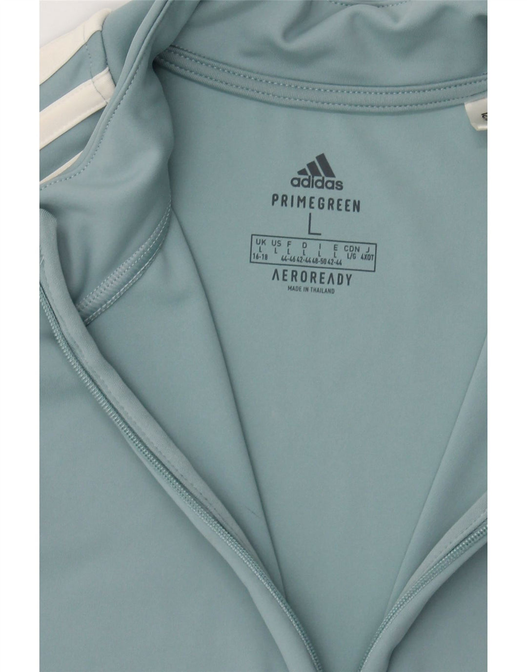 ADIDAS Womens Aeroready Pullover Tracksuit Top UK 16/18 Large Blue Vintage Adidas and Second-Hand Adidas from Messina Hembry 