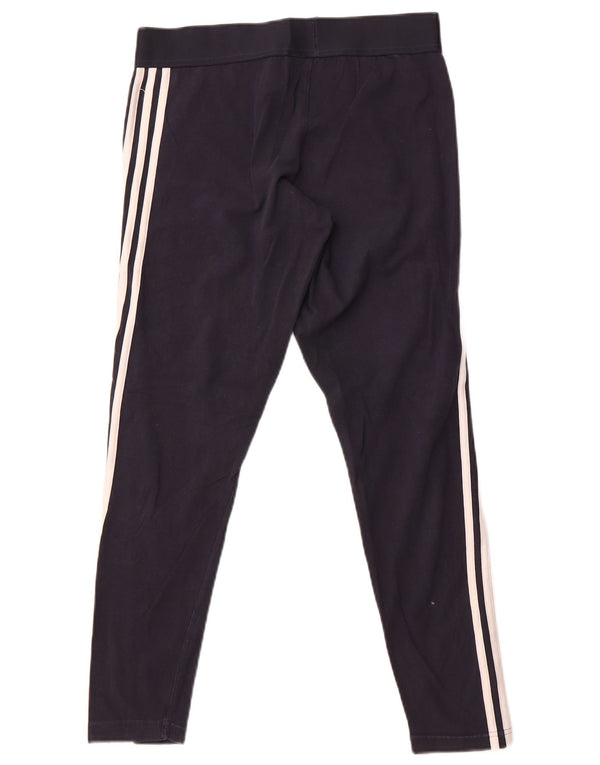 Legginsy Damskie Adidas UK 16/18 Duże Granatowe