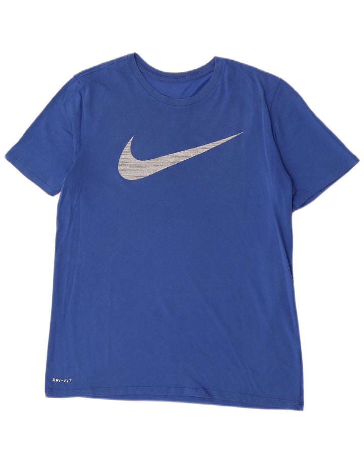 Męski T-shirt Nike Athletic Cut Graphic Top, duży, niebieski