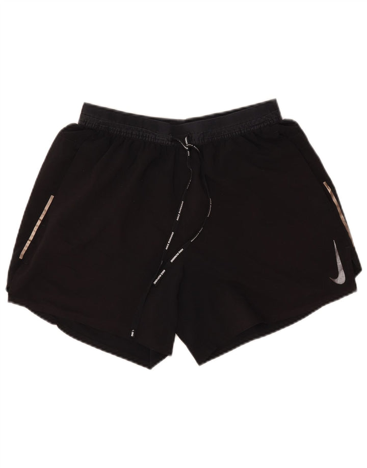 Damskie spodenki sportowe NIKE Dri Fit UK 12, średni czarny poliester