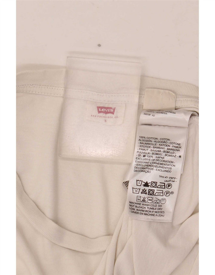 Damska koszulka Levi's Top UK 8 Small White Cotton