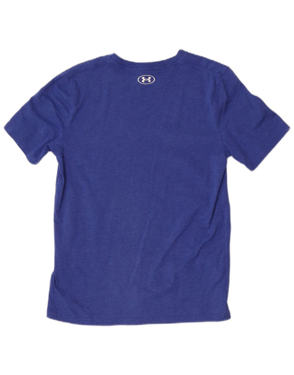 T-shirt chłopięcy Under Armour 13-14 lat XL, niebieska bawełniana w plamki